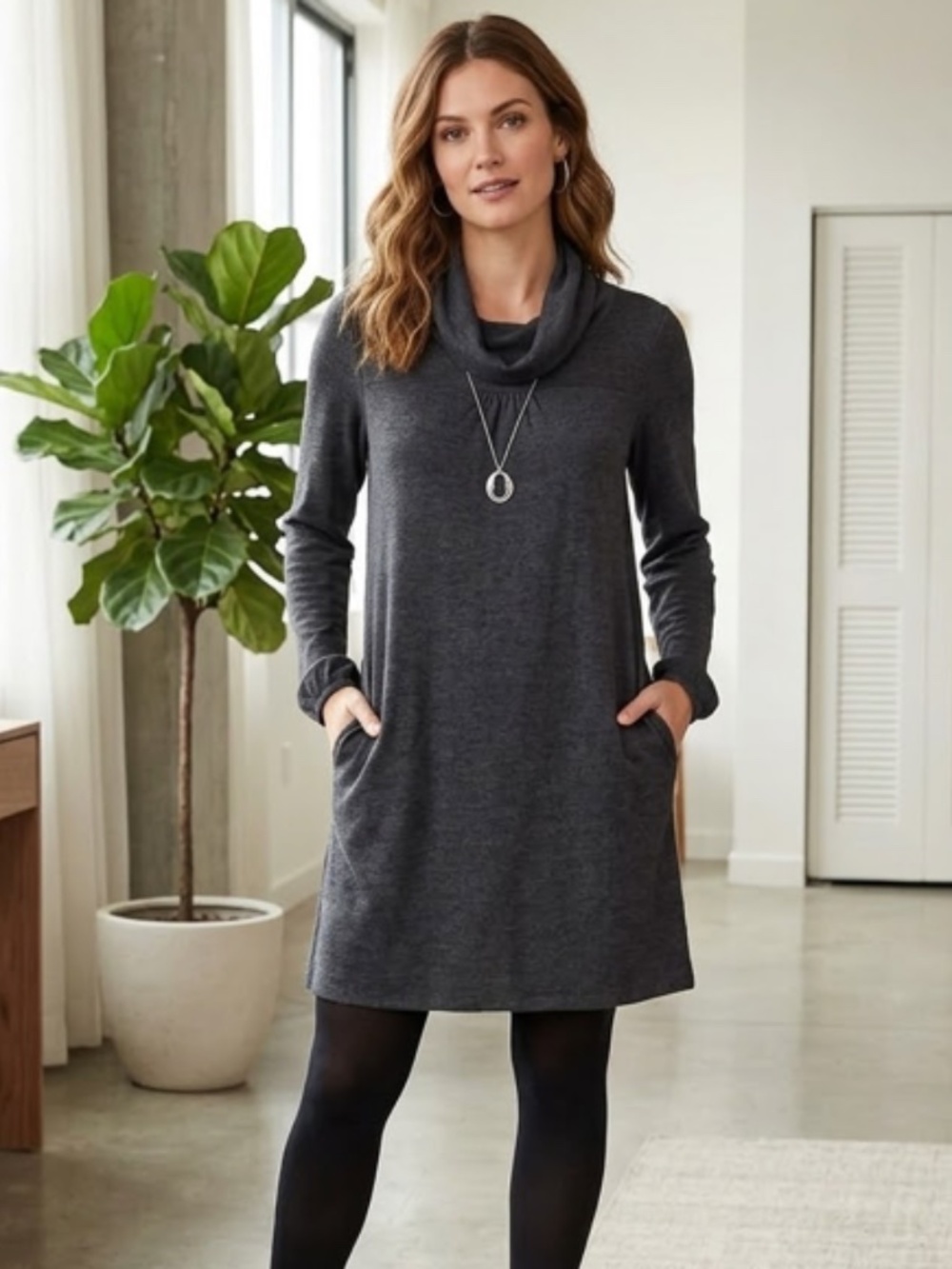 Old Navy Small Long Sleeve Turtleneck Dress